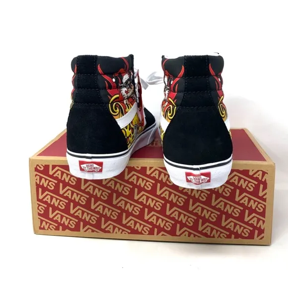 VANS Sk8-Hi Shoes High Top Black Suede Men’s Size Casual Sneakers VN0A4BVTBLK