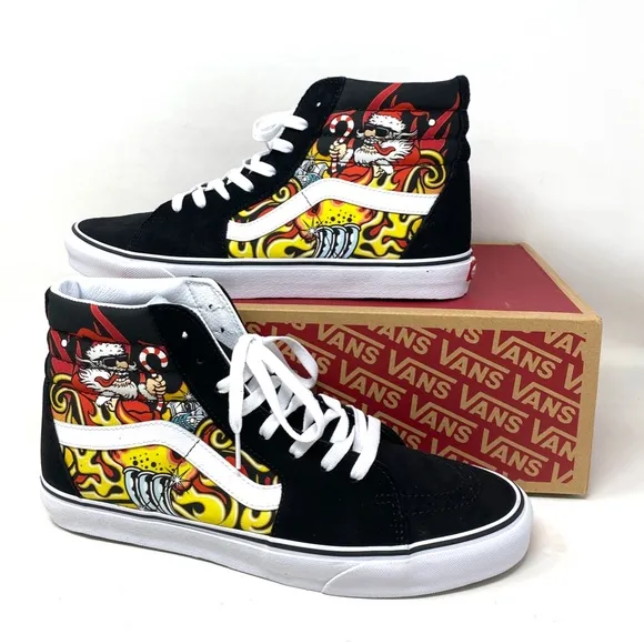 VANS Sk8-Hi Shoes High Top Black Suede Men’s Size Casual Sneakers VN0A4BVTBLK