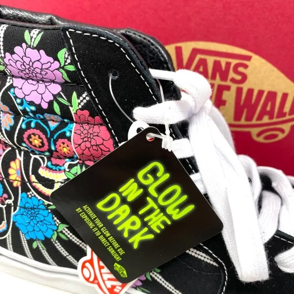 VANS Sk8-Hi Shoes Men Size Suede Canvas Black Skateboarding High Top VN0A7Q5NBMW