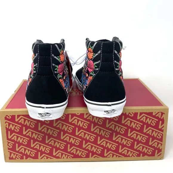 VANS Sk8-Hi Shoes Men Size Suede Canvas Black Skateboarding High Top VN0A7Q5NBMW