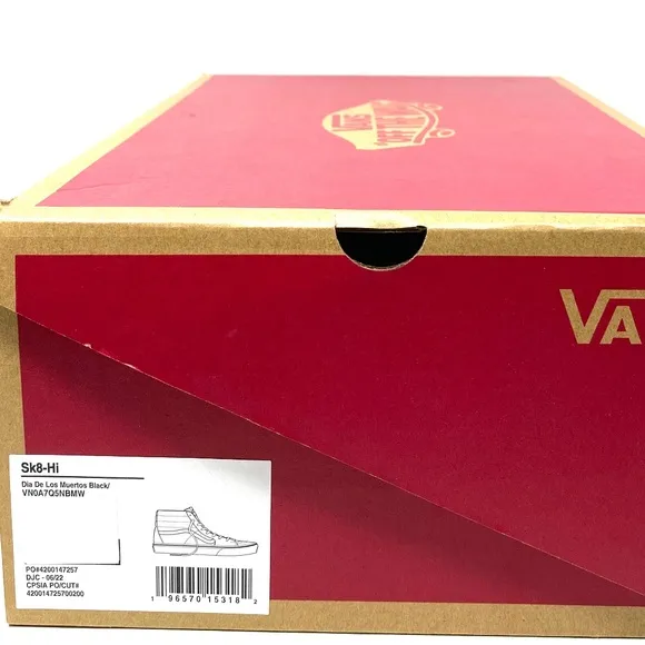 VANS Sk8-Hi Shoes Men Size Suede Canvas Black Skateboarding High Top VN0A7Q5NBMW