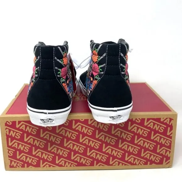 VANS Sk8-Hi Shoes Men Size Suede Canvas Black Skateboarding High Top VN0A7Q5NBMW