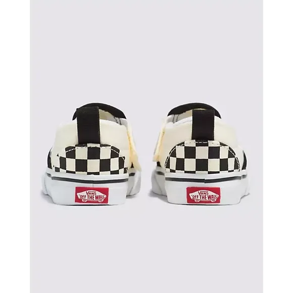 Vans Toddler Classic checkerboard black and white slip-on shoes Size 3.5