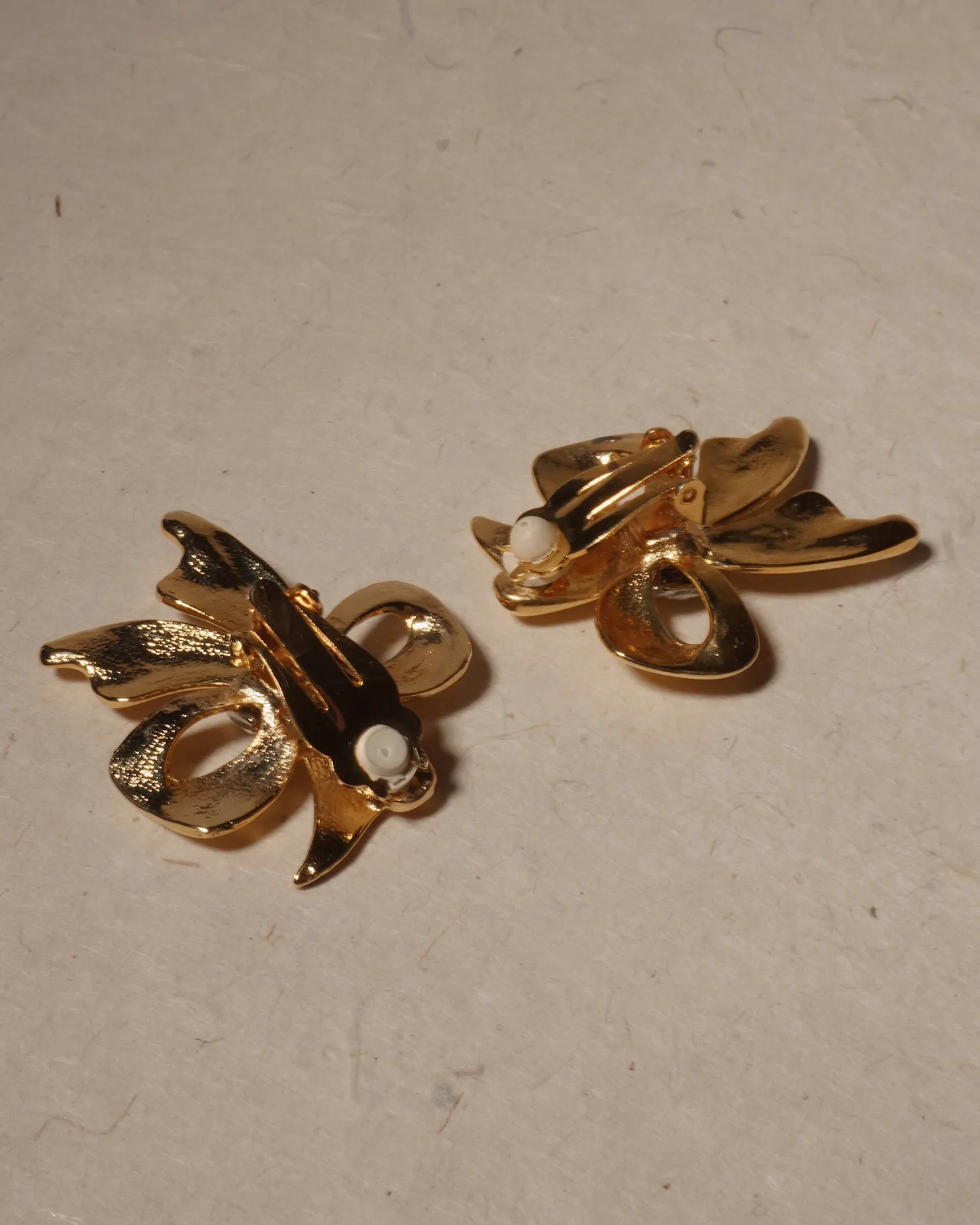 Vintage Pavé Bow Clip Ons