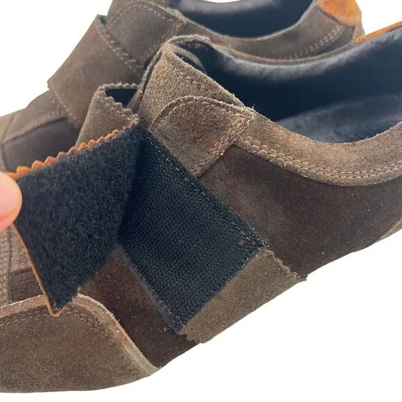 Vintage Pre-owned EVEET Men Brown Suede Italy Designer Dress Shoes EU 42