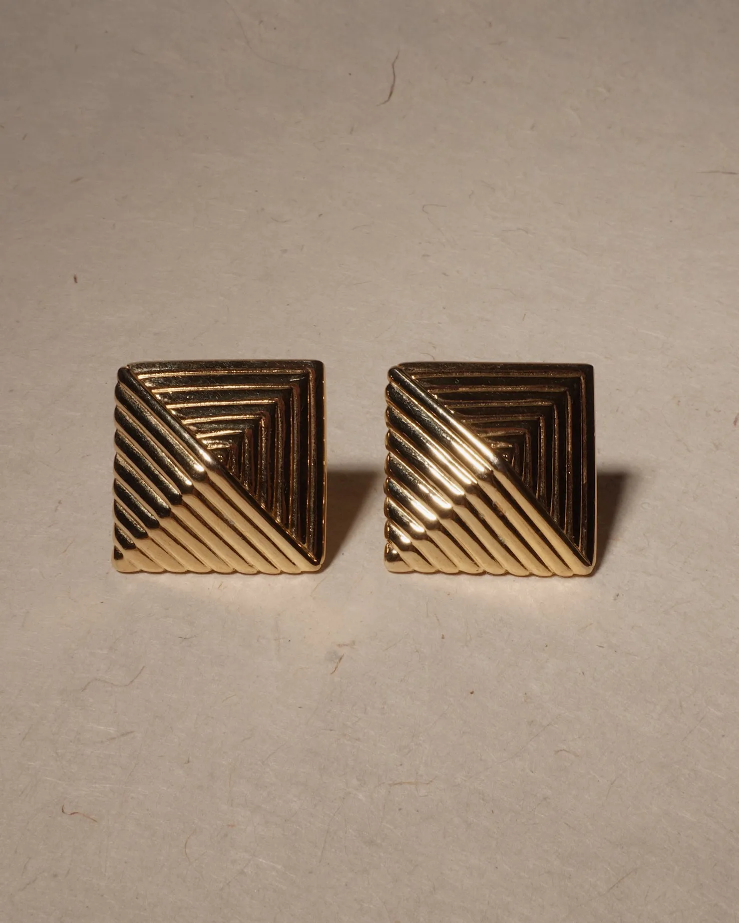 Vintage Textured Pyramid Clip Ons