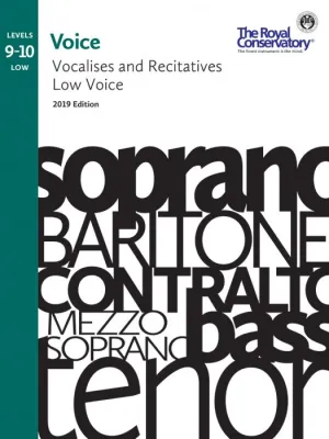 Voice Series, Vocalises and Recitatives 9-10: Low Voice