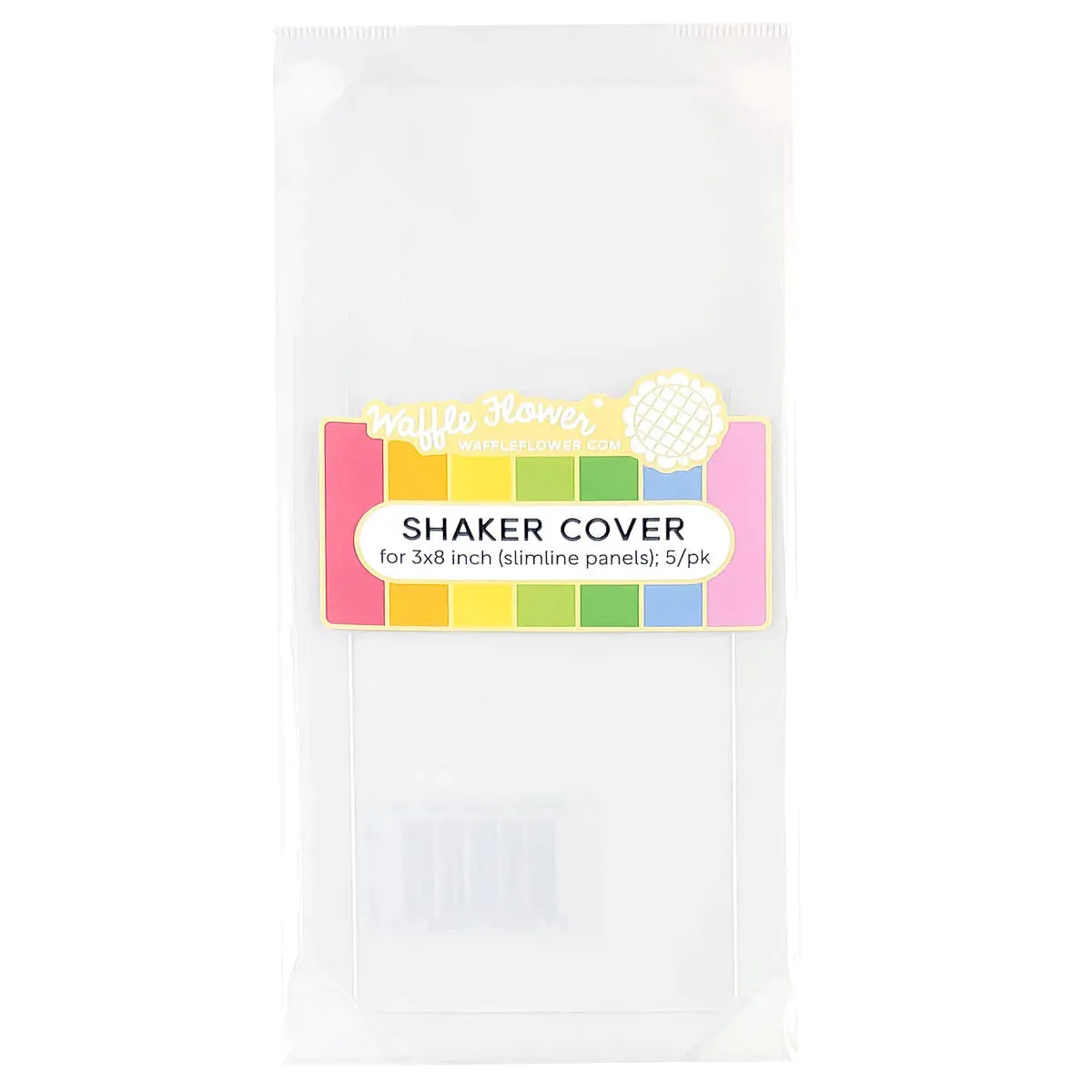 Waffle Flower - Shaker Cover - 3 x 8 inch Flat Slimline 5/PK