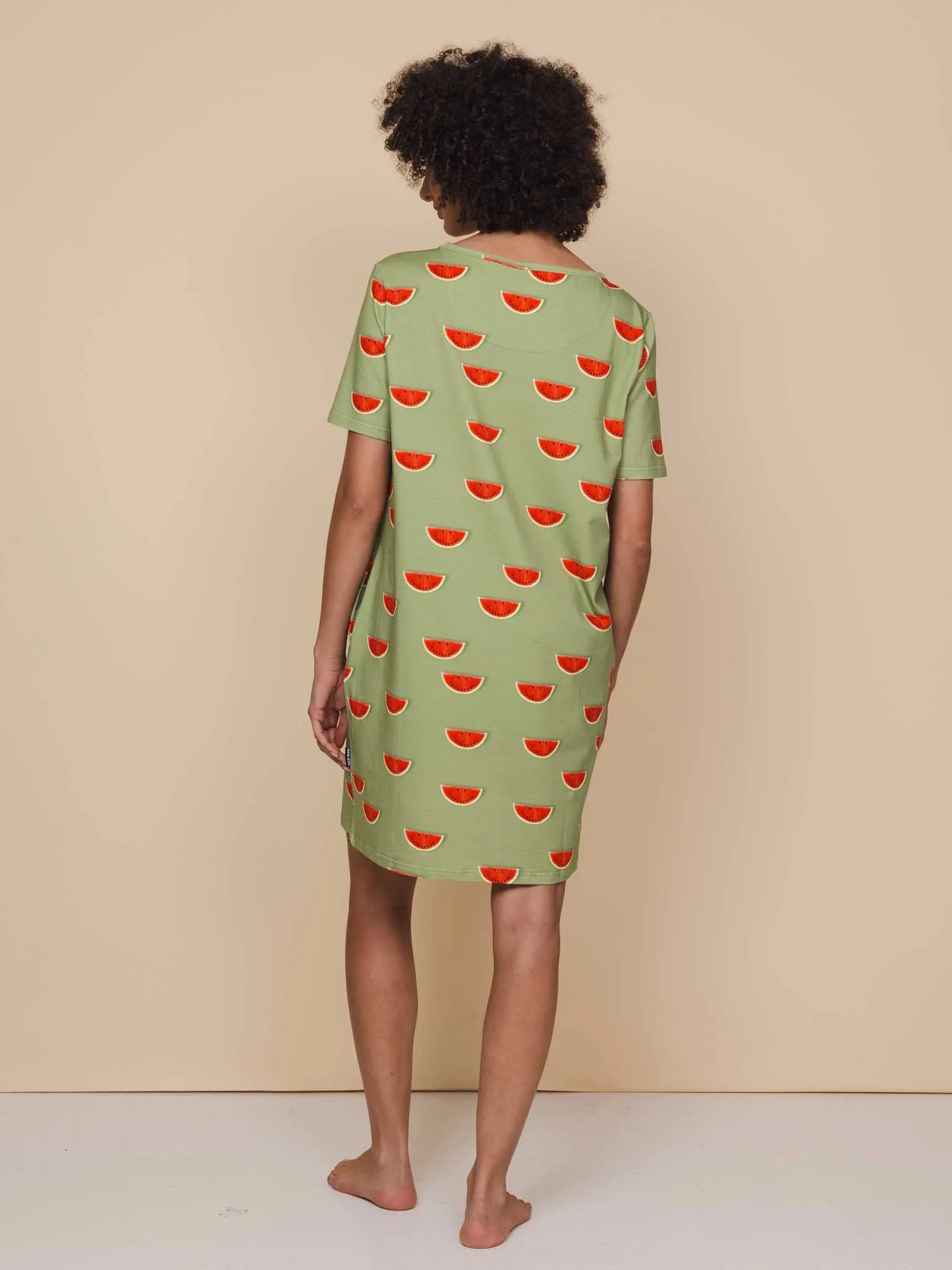 Watermelon T-shirt Dress Dames