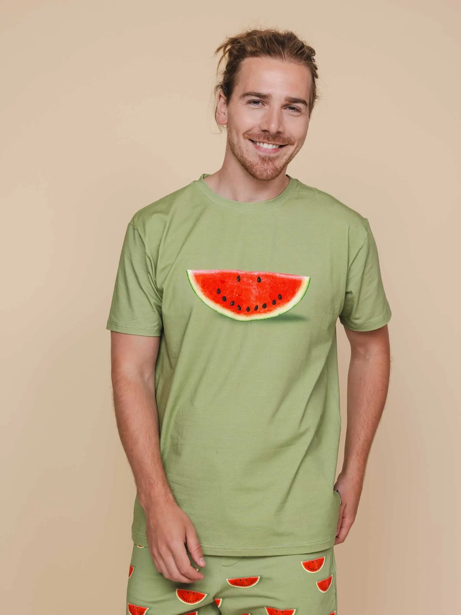 Watermelon T-shirt en Shorts set Heren