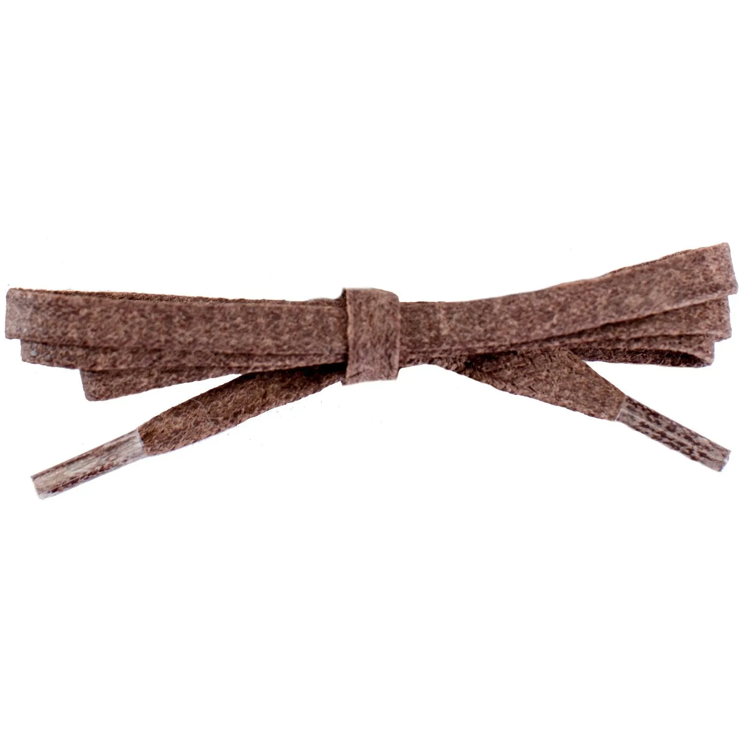 Waxed Cotton 1/4" Flat Dress Laces 12 Pack - Brown (12 Pair Pack) Shoelaces