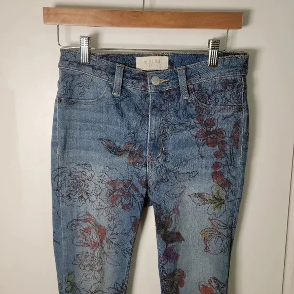 We The Free Free People Skinny Distressed Floral Jeans | Free People Jeans | 27