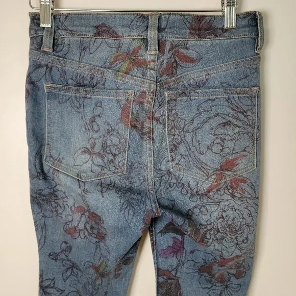 We The Free Free People Skinny Distressed Floral Jeans | Free People Jeans | 27
