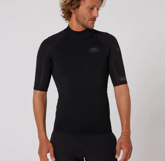 Wetsuit 1.5mm Double black S/S Neoprene Top