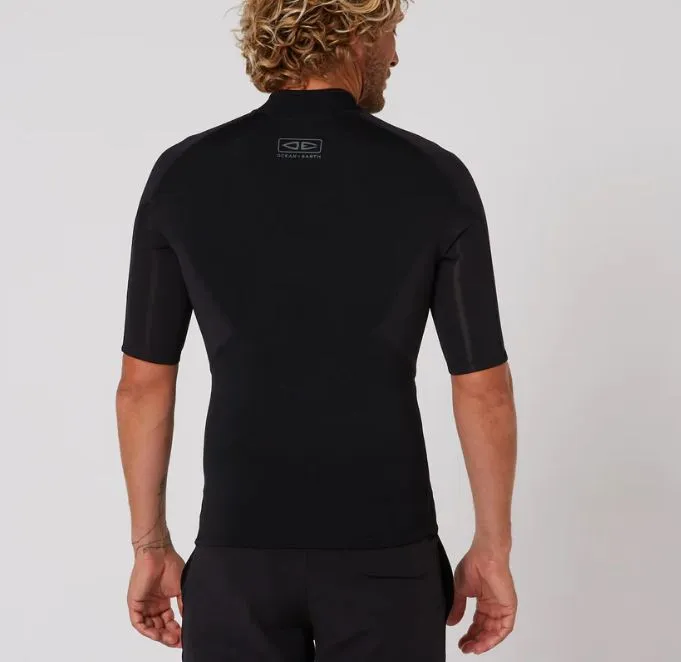 Wetsuit 1.5mm Double black S/S Neoprene Top