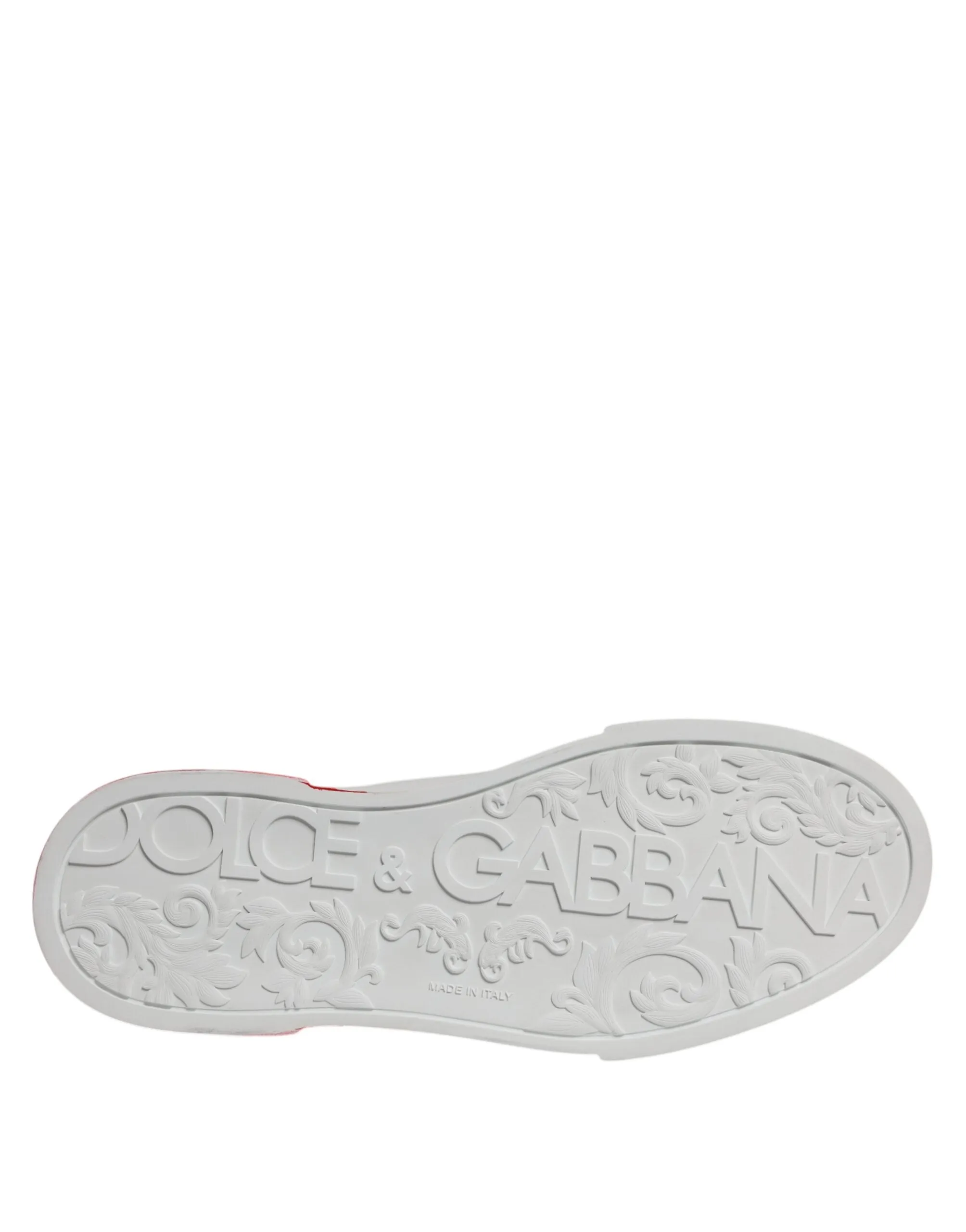 White Red Leather Logo Low Top Sneakers Shoes