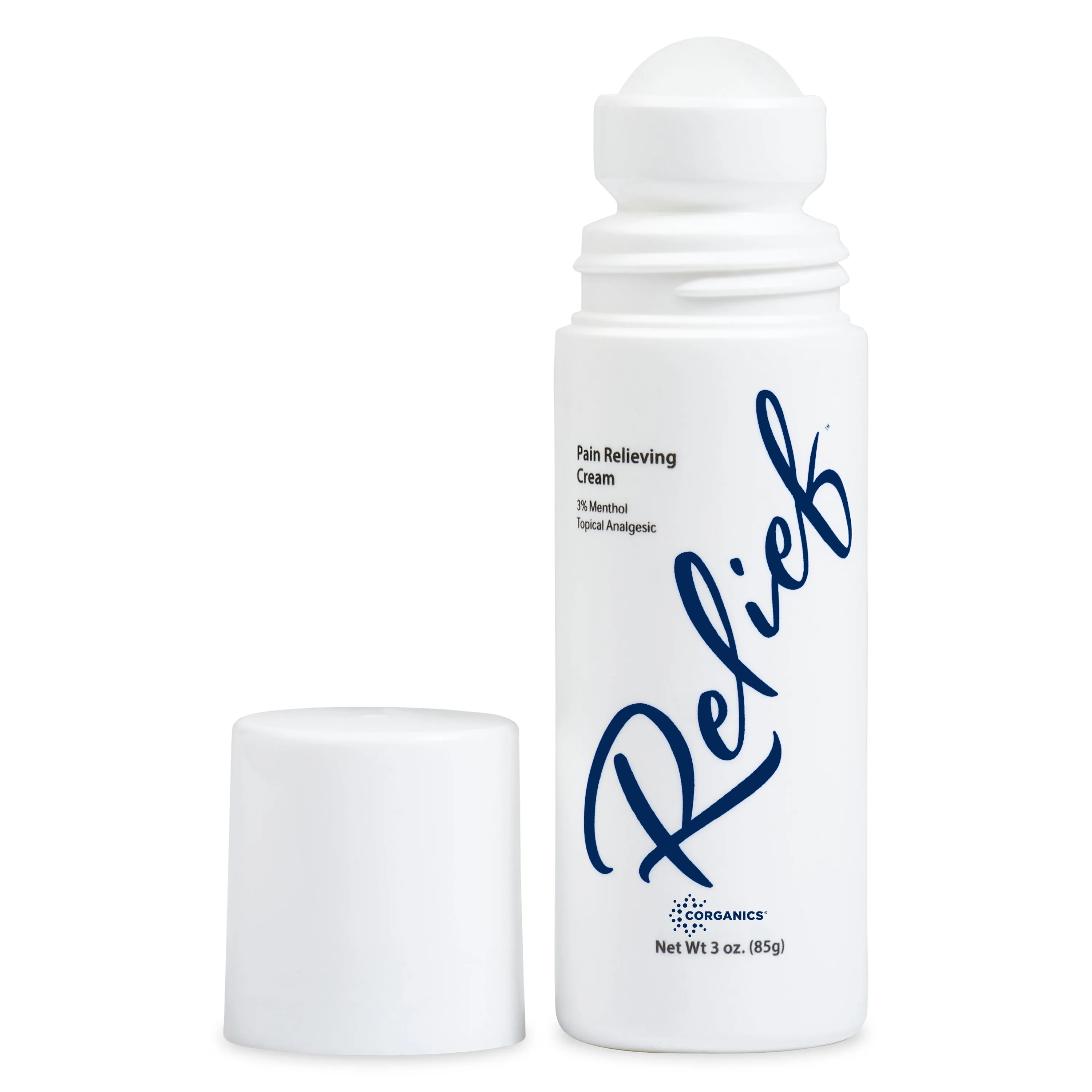 Wholesale - Case of 12 Relief Topical Cream 3 oz. roll-ons