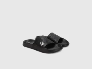 Women Self Design Slip-On Sliders