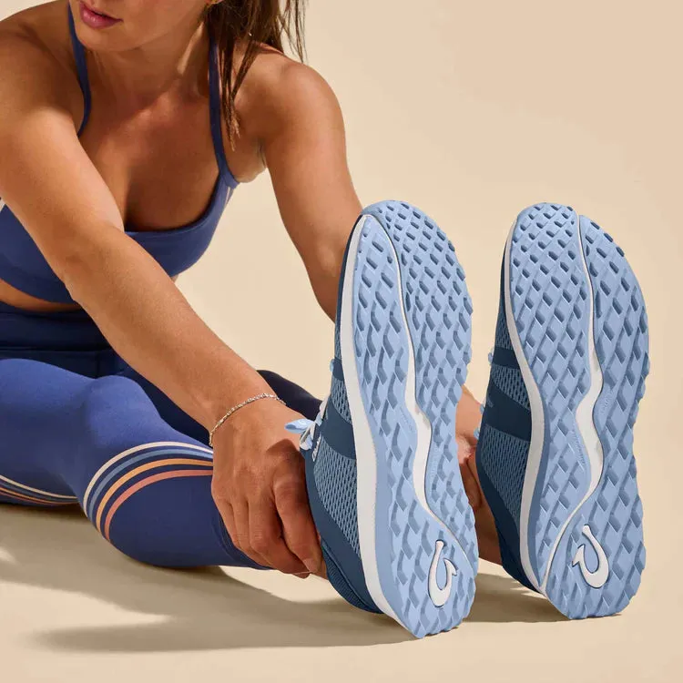 WOMEN'S OLUKAI HUIA SNEAKER | VINTAGE BLUE / SEA ICE