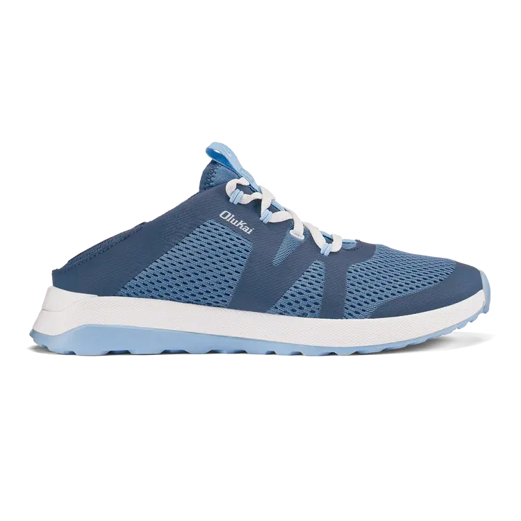 WOMEN'S OLUKAI HUIA SNEAKER | VINTAGE BLUE / SEA ICE