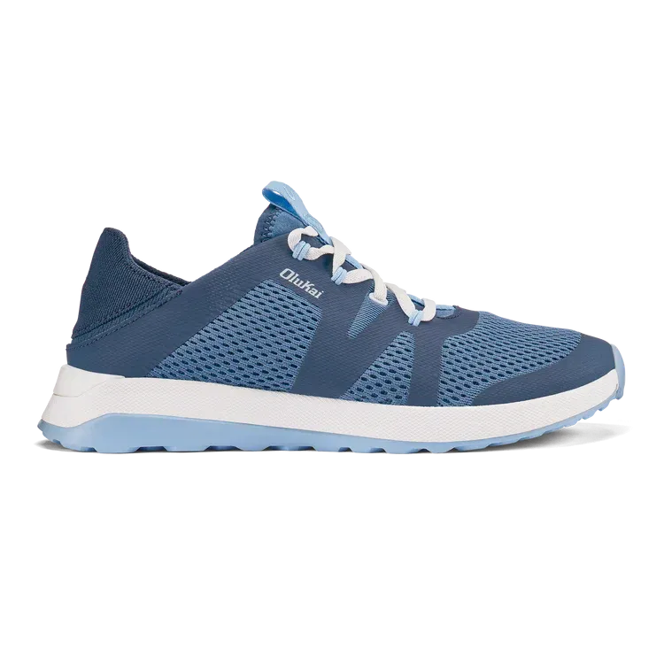 WOMEN'S OLUKAI HUIA SNEAKER | VINTAGE BLUE / SEA ICE