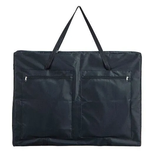 Wooden 4-in-a-row Game Set with 42 PCS Chips and 600D Oxford Fabric Carrying Bag