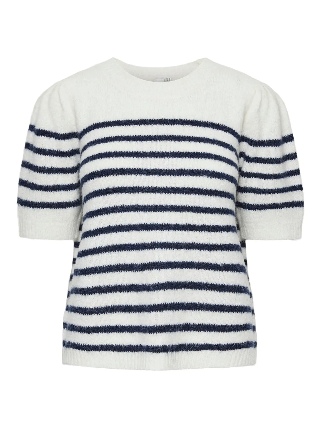 YAS Anne stripe knit birch navy