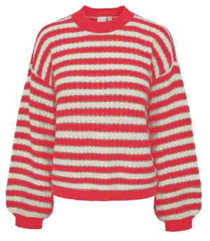 YAS Blues knit hibiscus birch