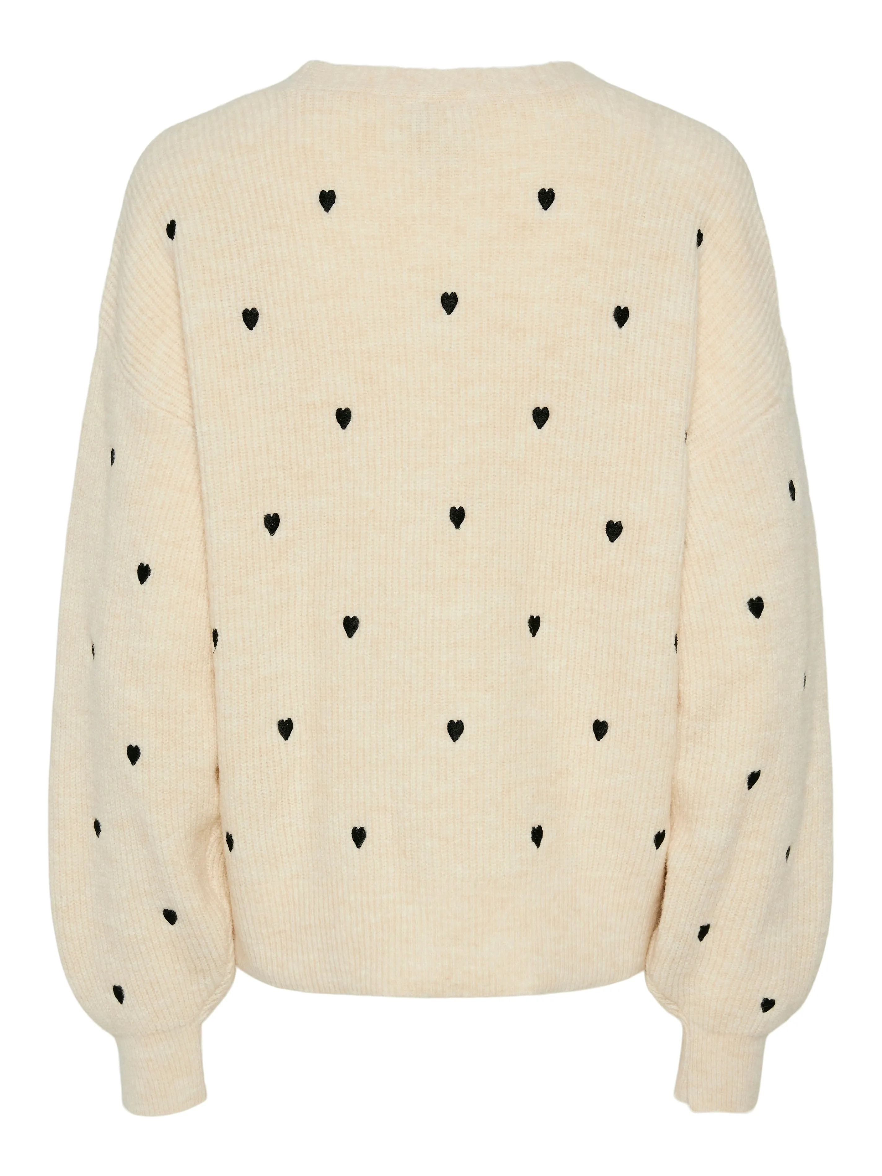 YAS Bow cardigan birch heart