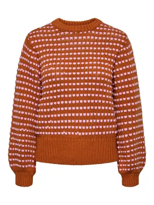 YAS Dela knit meerkat orchid