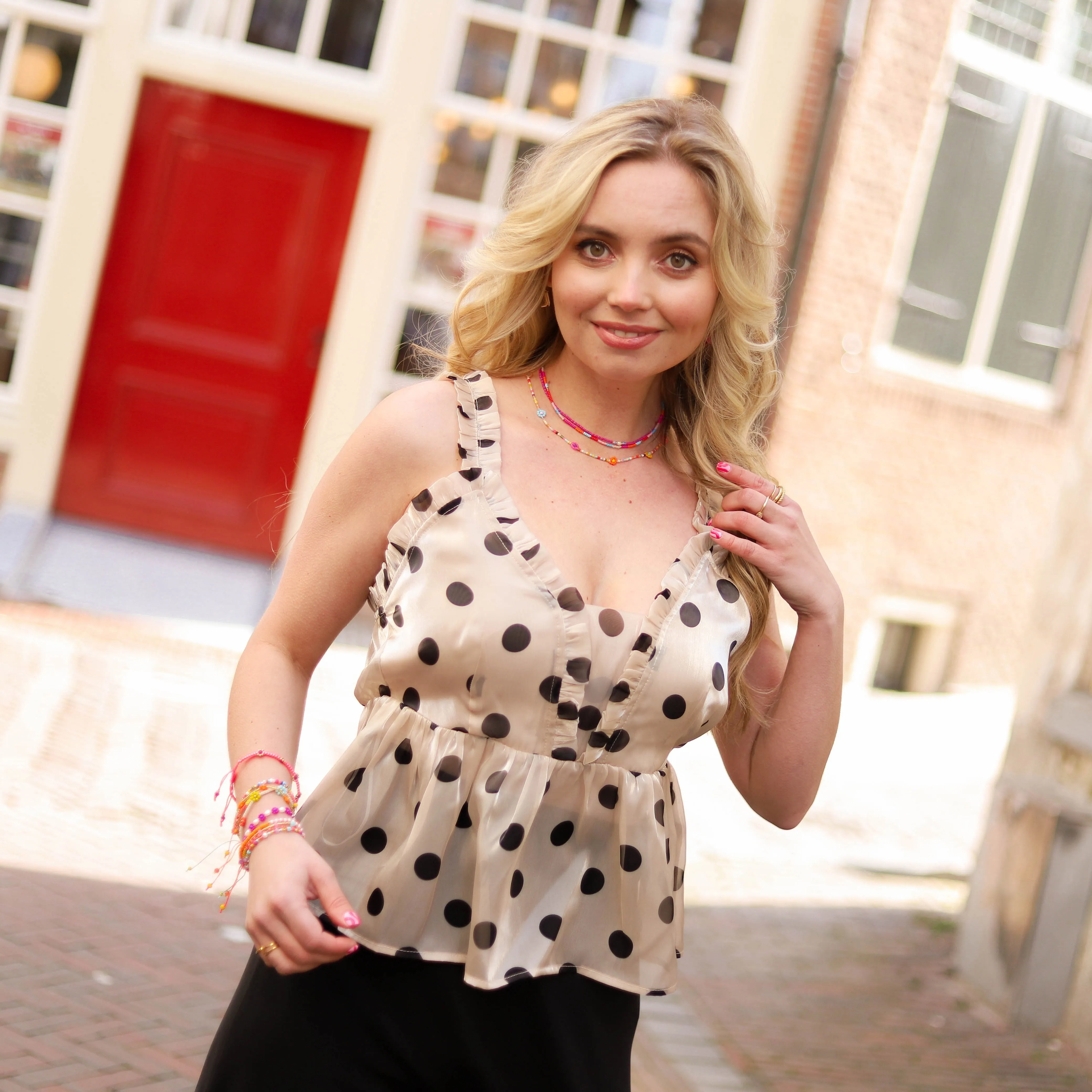 YAS Donna strap top