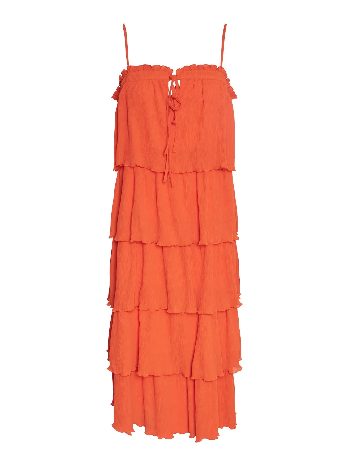 YAS Flippa midi dress cherry