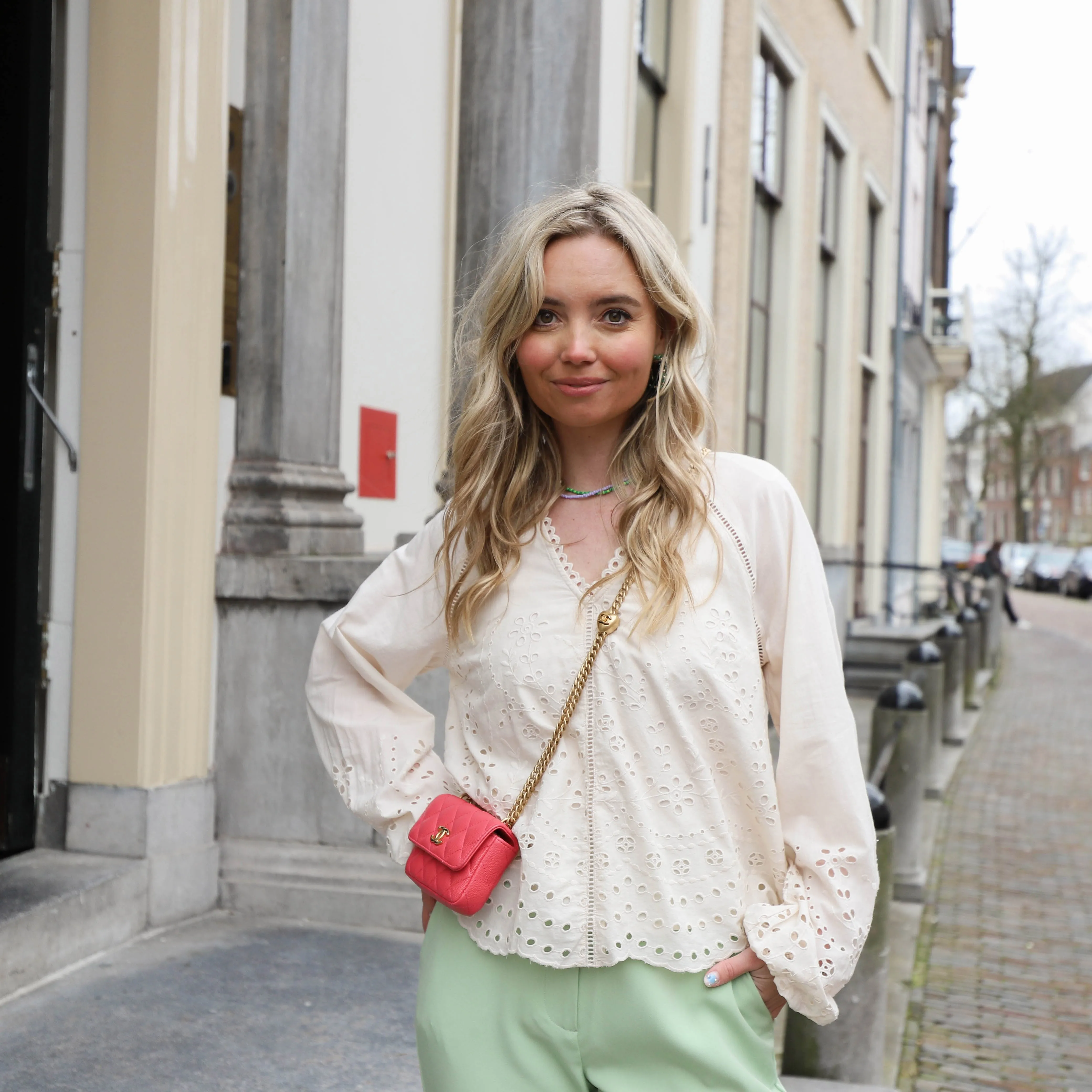 YAS Luma blouse whitecap