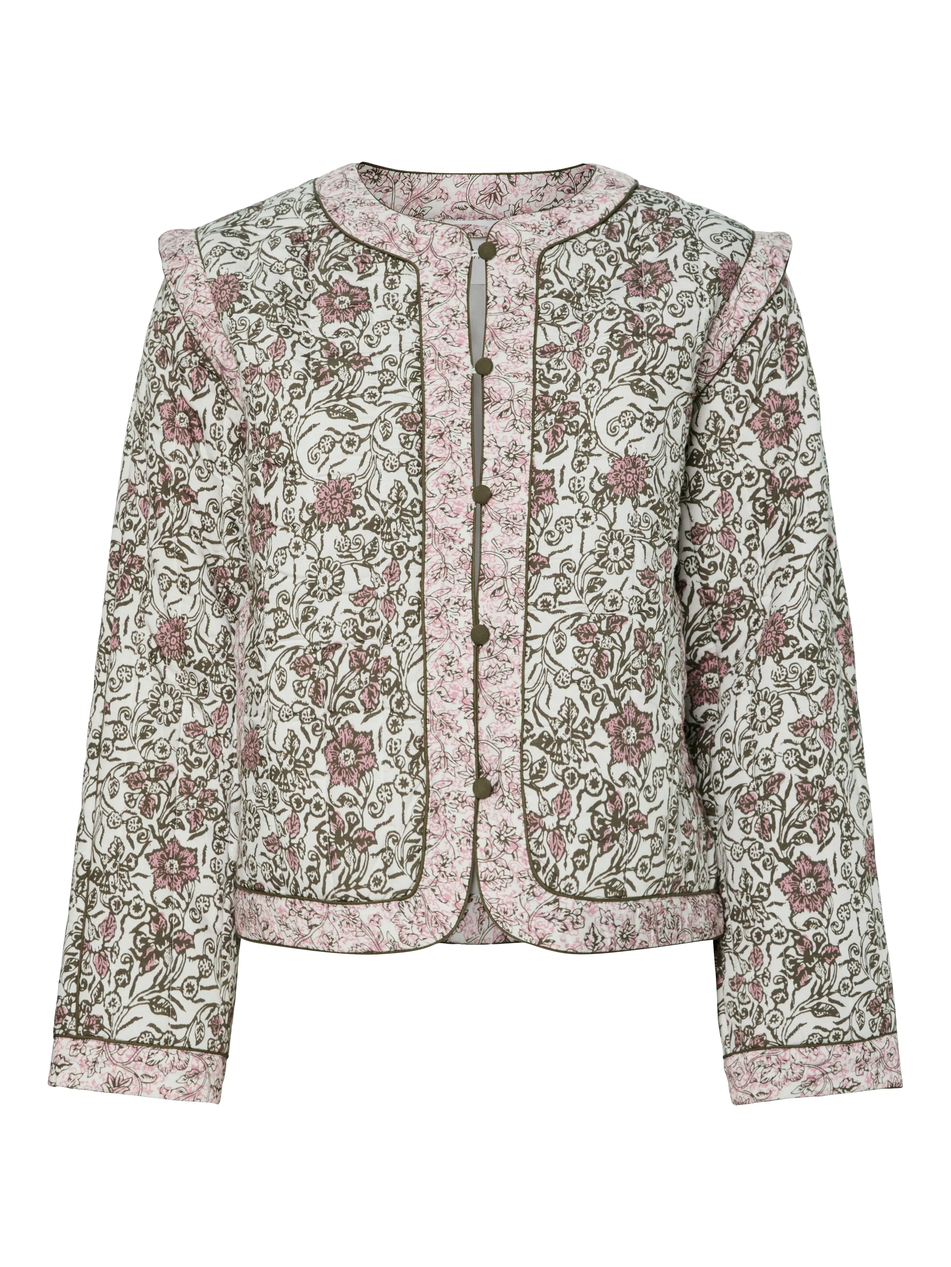 YAS Paula padded jacket star white