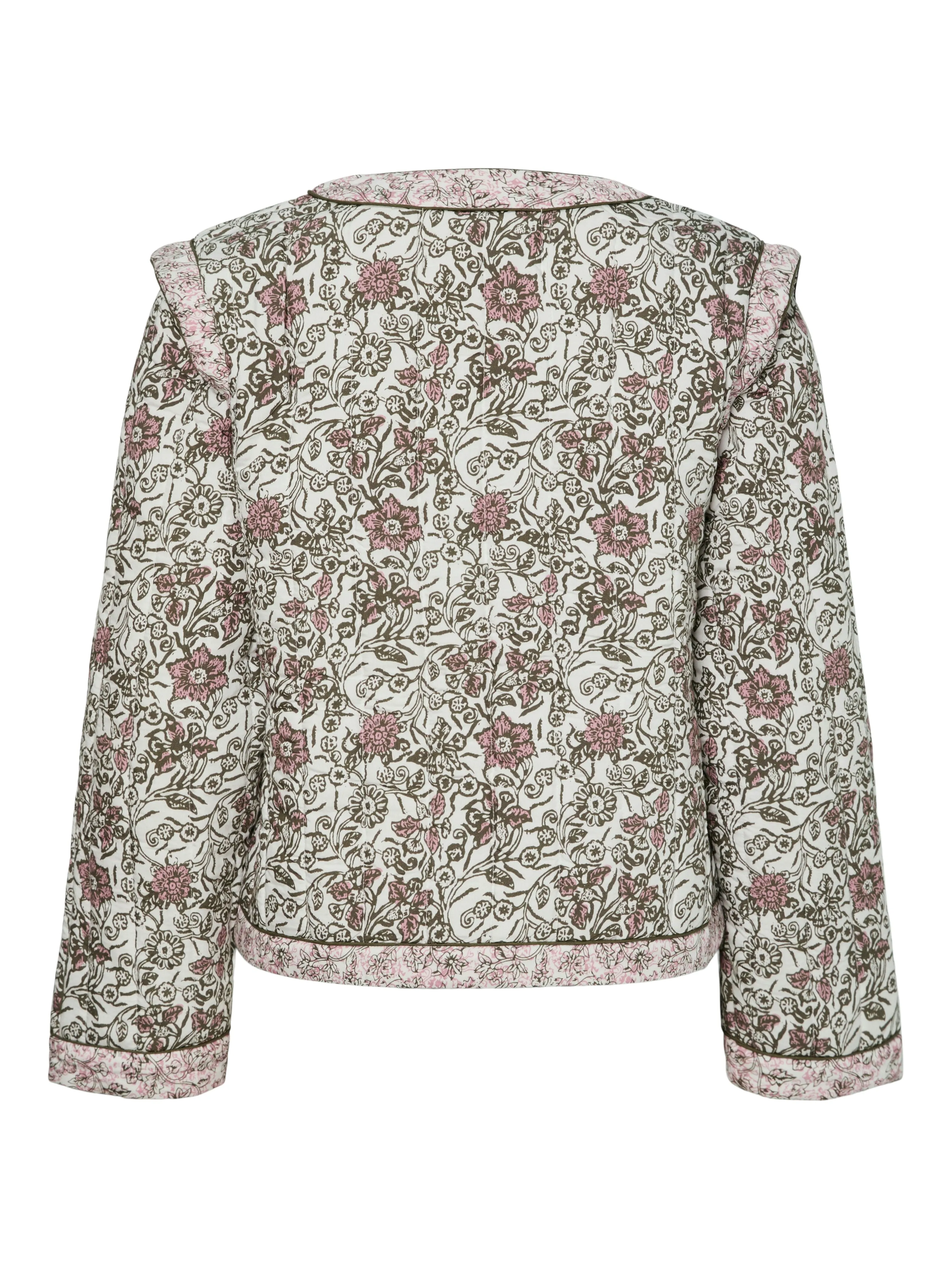 YAS Paula padded jacket star white