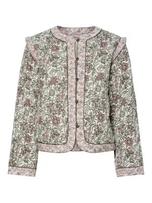 YAS Paula padded jacket star white