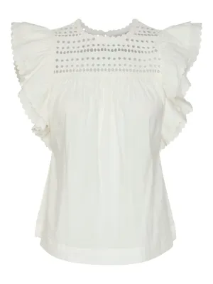 YAS Sashi top star white