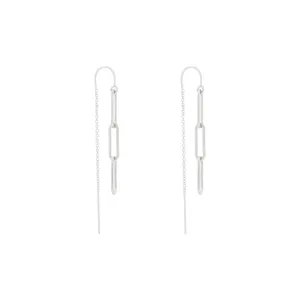 Yves Thread Earrings - Sterling Silver