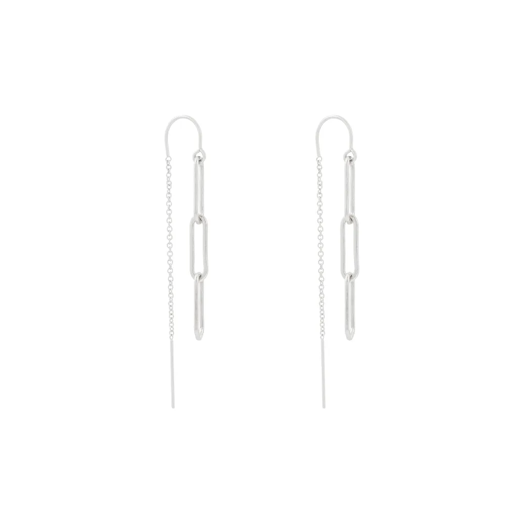 Yves Thread Earrings - Sterling Silver