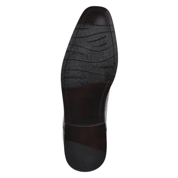 ZAPATO BLACK Leather Oxford Style Dress Shoes