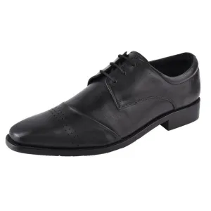 ZAPATO BLACK Leather Oxford Style Dress Shoes