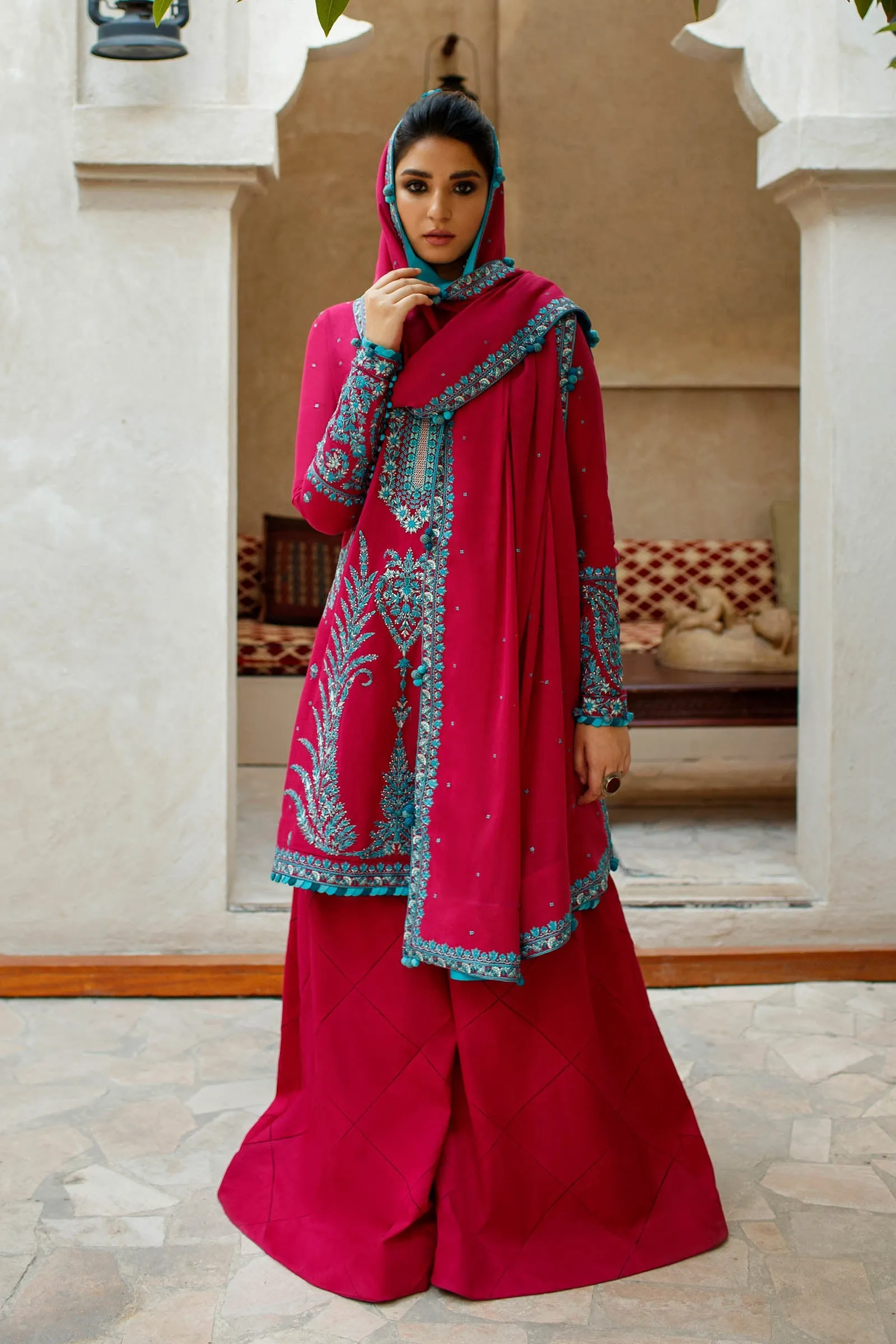 ZARBANU (ZL22-04 B) | Zaha Summer Lawn Collection 2022 | Unstitched Embroidered Lawn Suits