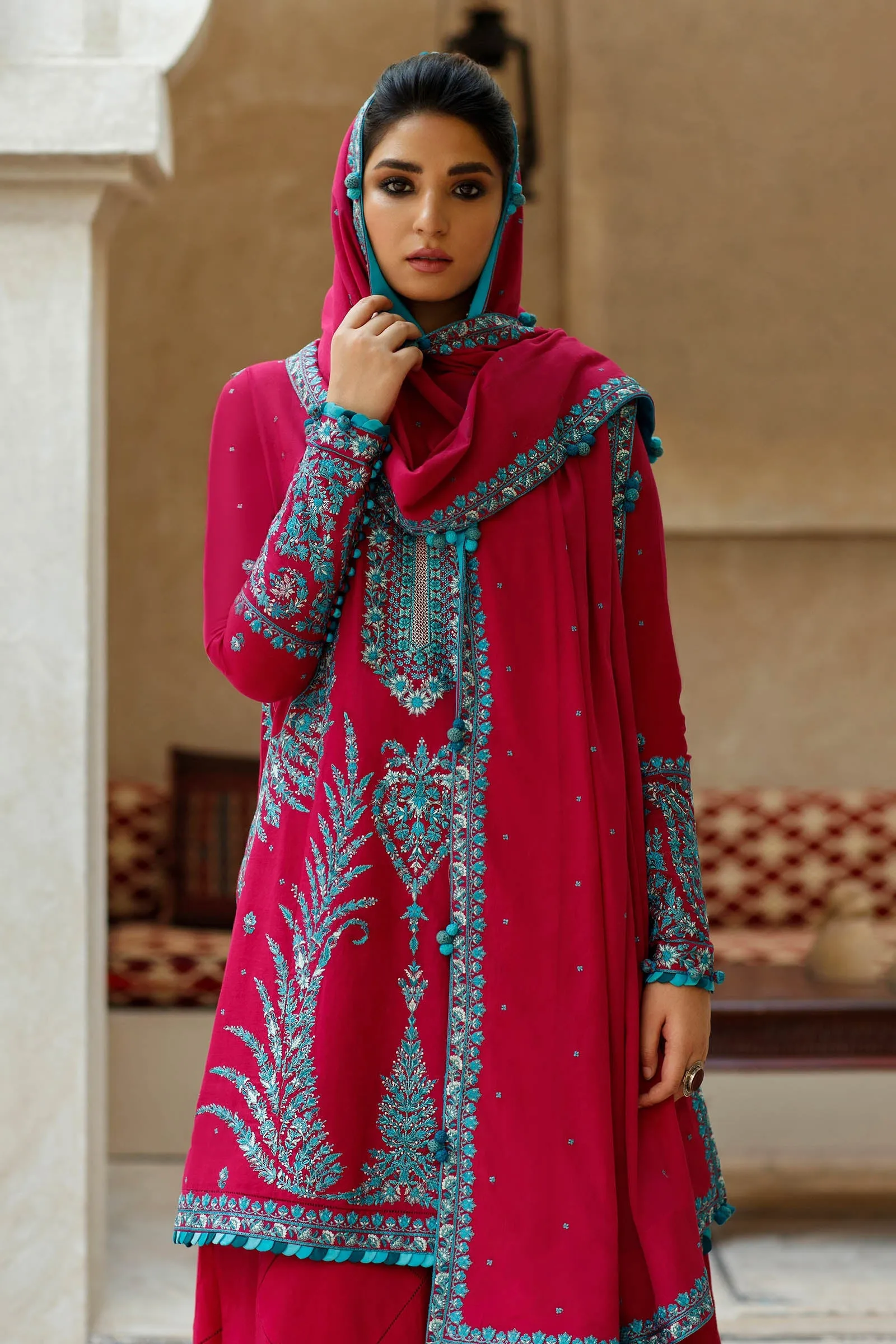 ZARBANU (ZL22-04 B) | Zaha Summer Lawn Collection 2022 | Unstitched Embroidered Lawn Suits