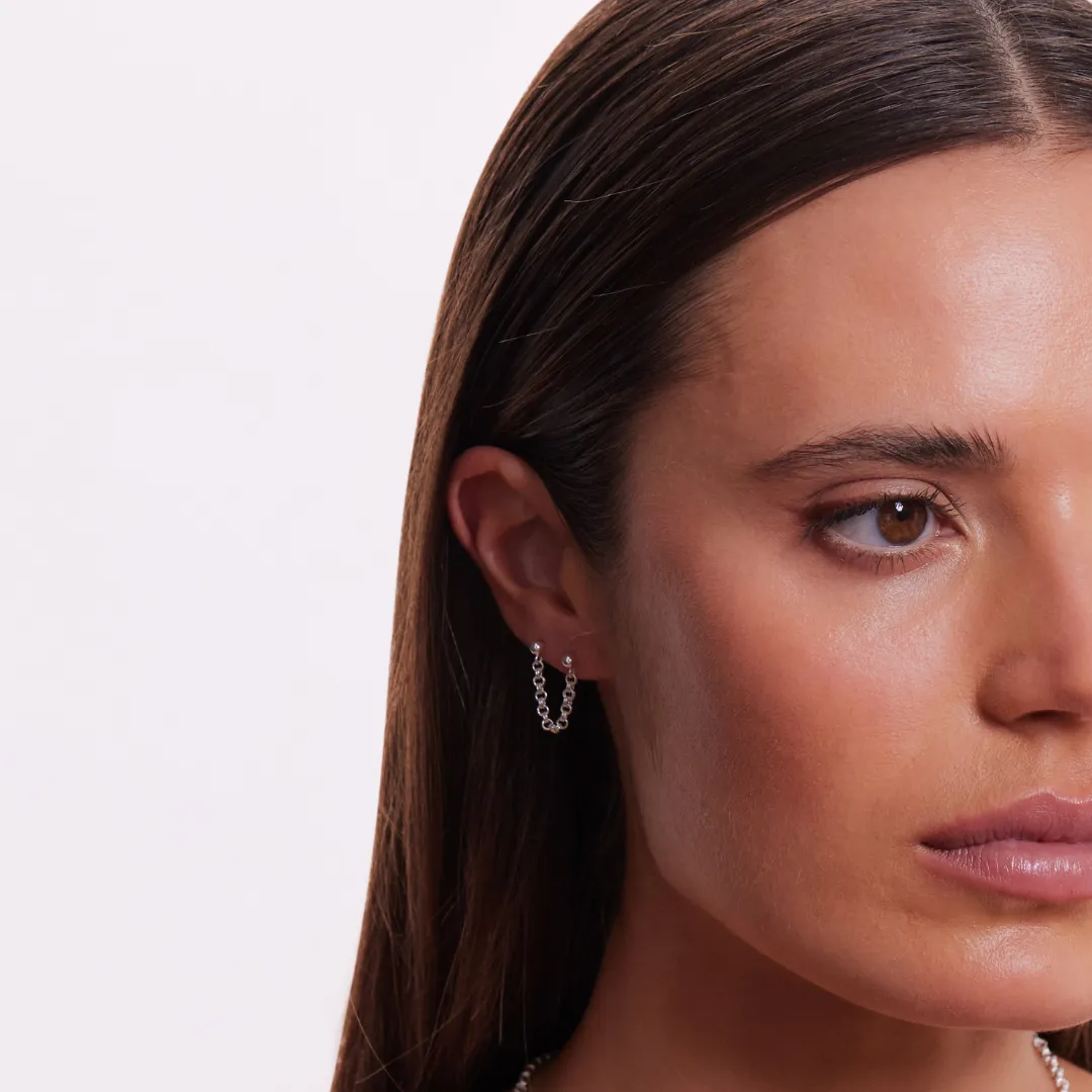 Zeta Earrings - Silver