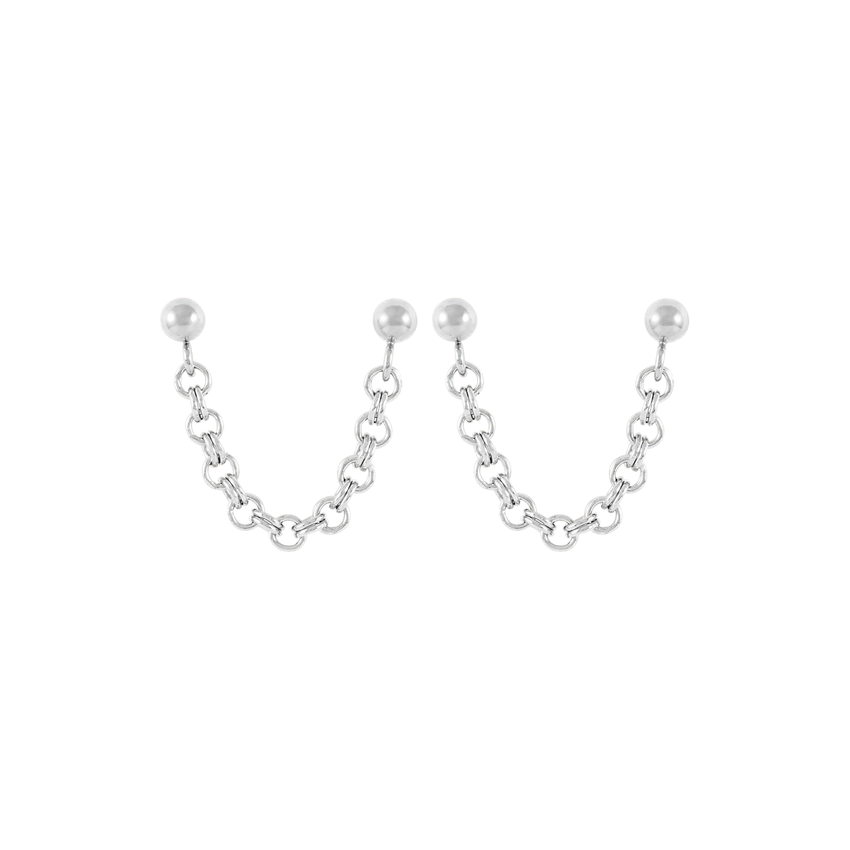 Zeta Earrings - Silver