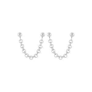 Zeta Earrings - Silver