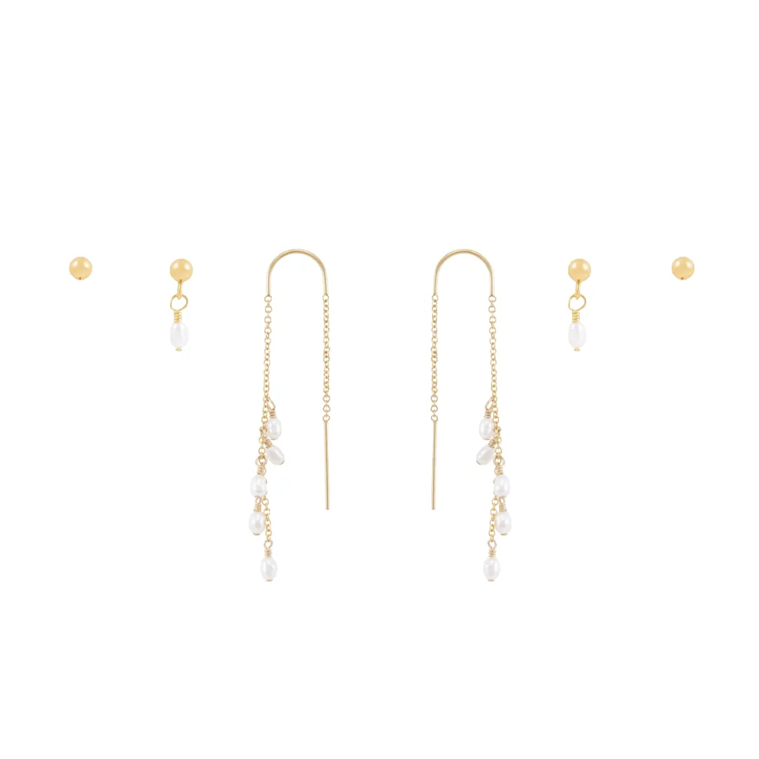 Zia Earring Bundle  - Gold