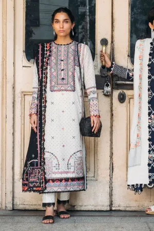 ZIBA (ZW21-10) |  Zaha Hamrahi Winter Collection 2021 | Unstitched Embroidered Karandi Suits